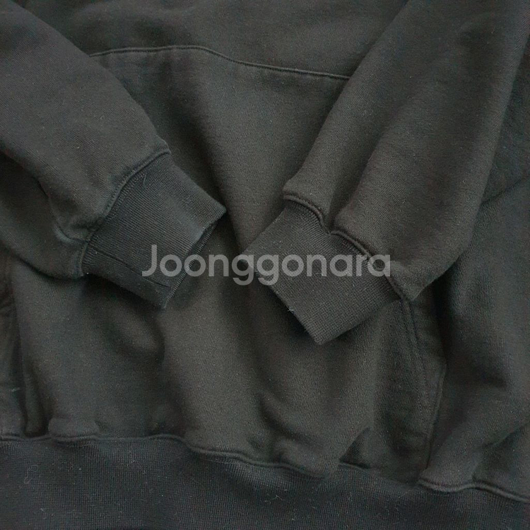 발렌시아가 마스터카드 블랙 후드티셔츠 105사이즈--4