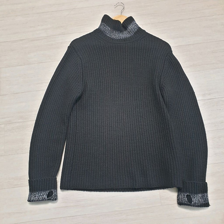 아르마니 꼴레지오니 터틀넥 헤비울 니트 103사이즈--1