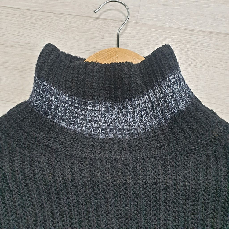 아르마니 꼴레지오니 터틀넥 헤비울 니트 103사이즈--2