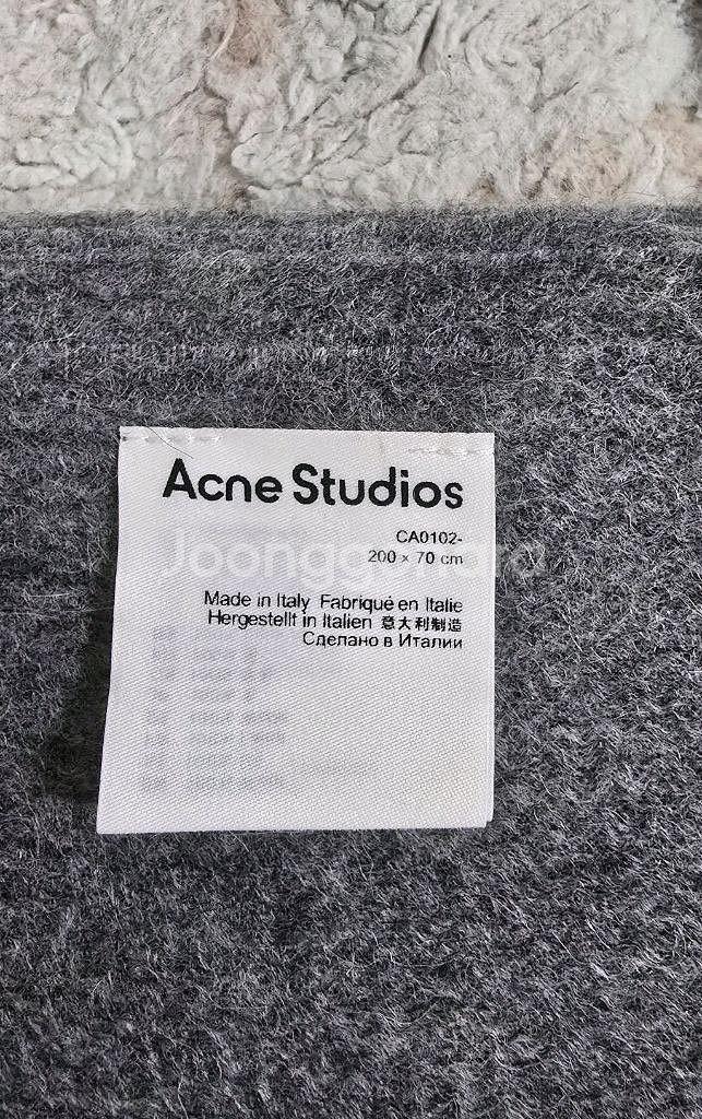 아크네 스튜디오 캐나다 뉴 오버사이즈 울 머플러 목도리 그레이멜란지--3