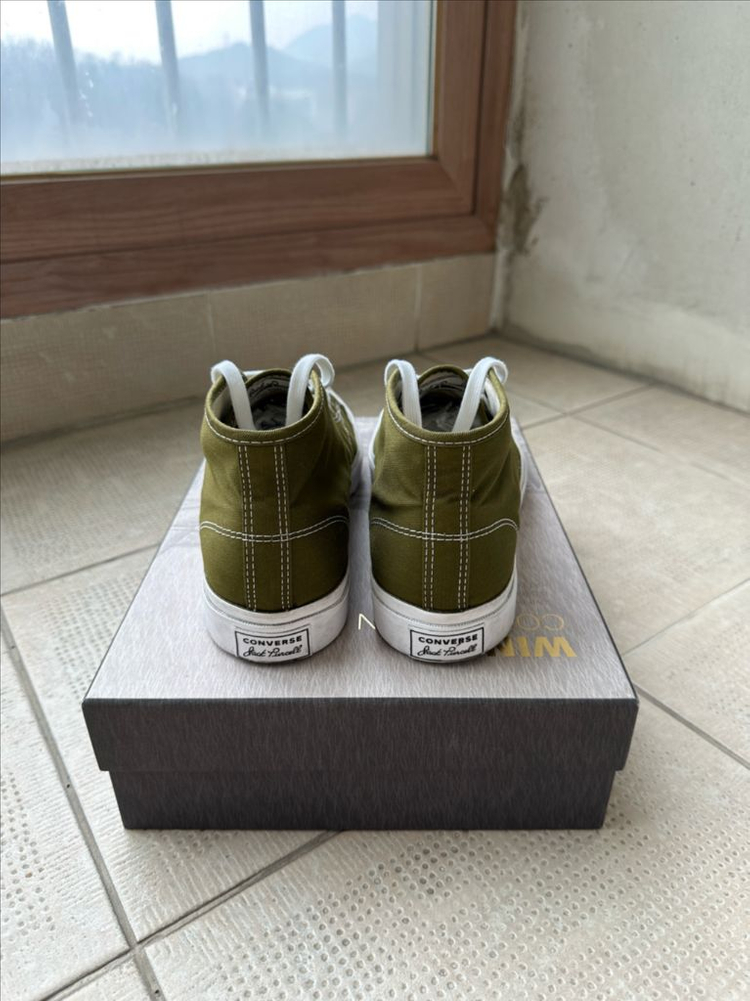 컨버스 잭퍼셀 미드 카키 250--4