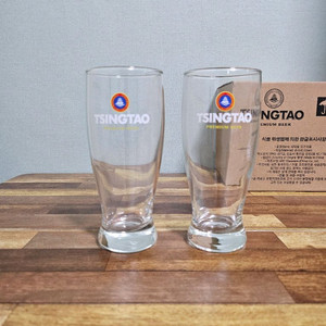 칭따오 맥주잔(6개) 직거래만 가능