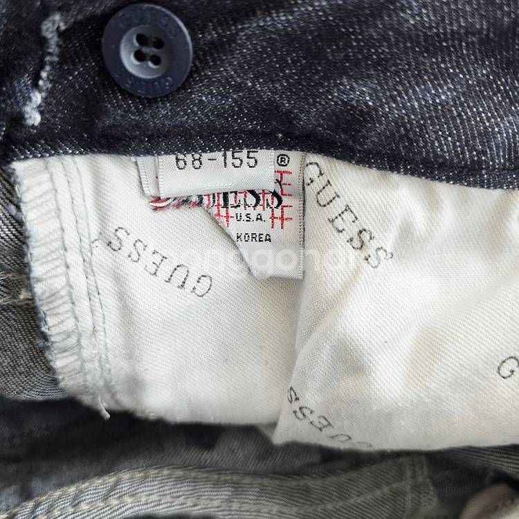 게스 청바지 스판 진청 데님 사이즈25 R4105--4