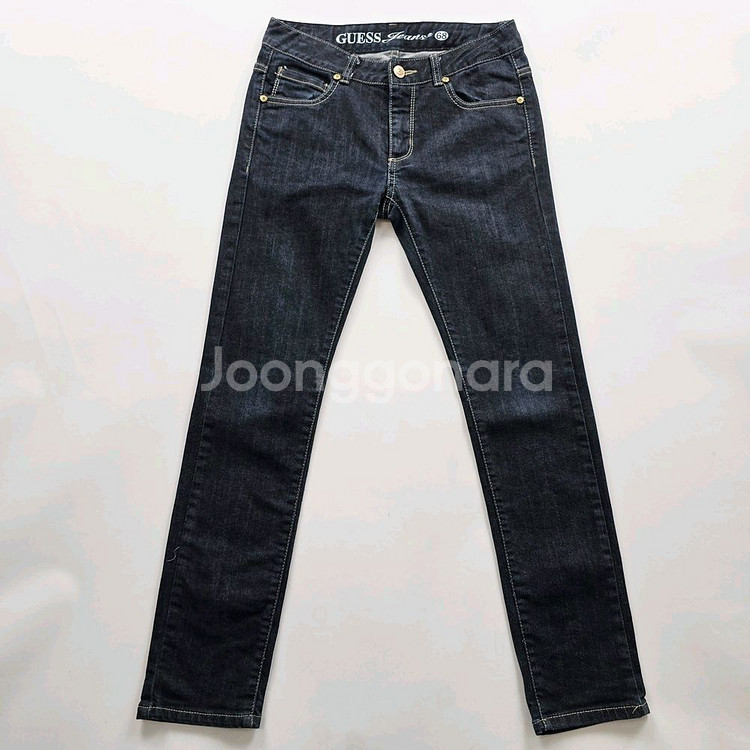 게스 청바지 스판 진청 데님 사이즈25 R4105--0