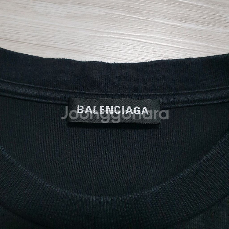 발렌시아가 프린팅 반팔 라운드넥 티셔츠 100 103--1