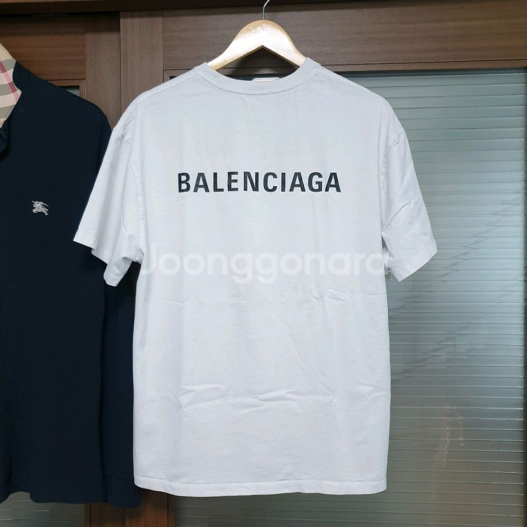 발렌시아가 프린팅 반팔 라운드넥 티셔츠 100 103--8