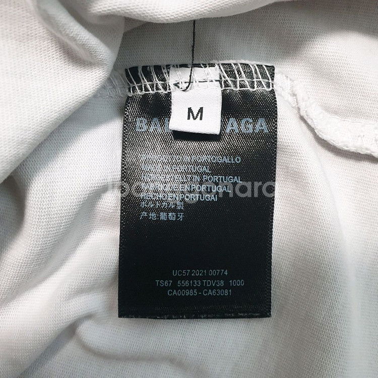 발렌시아가 프린팅 반팔 라운드넥 티셔츠 100 103--9