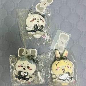 [3개일괄/미개봉] 치이카와 하치와레 우사기 흑화 매지컬 먼작귀 마스코트 인형 누이 판매합니다 이미지