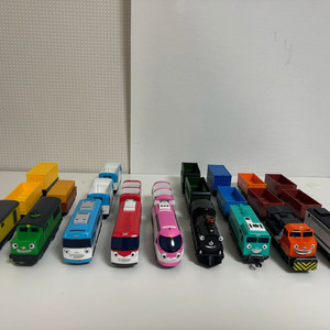 띠띠포 기차놀이 풀세트 전동 기차 총 9개 + 스티커 이미지