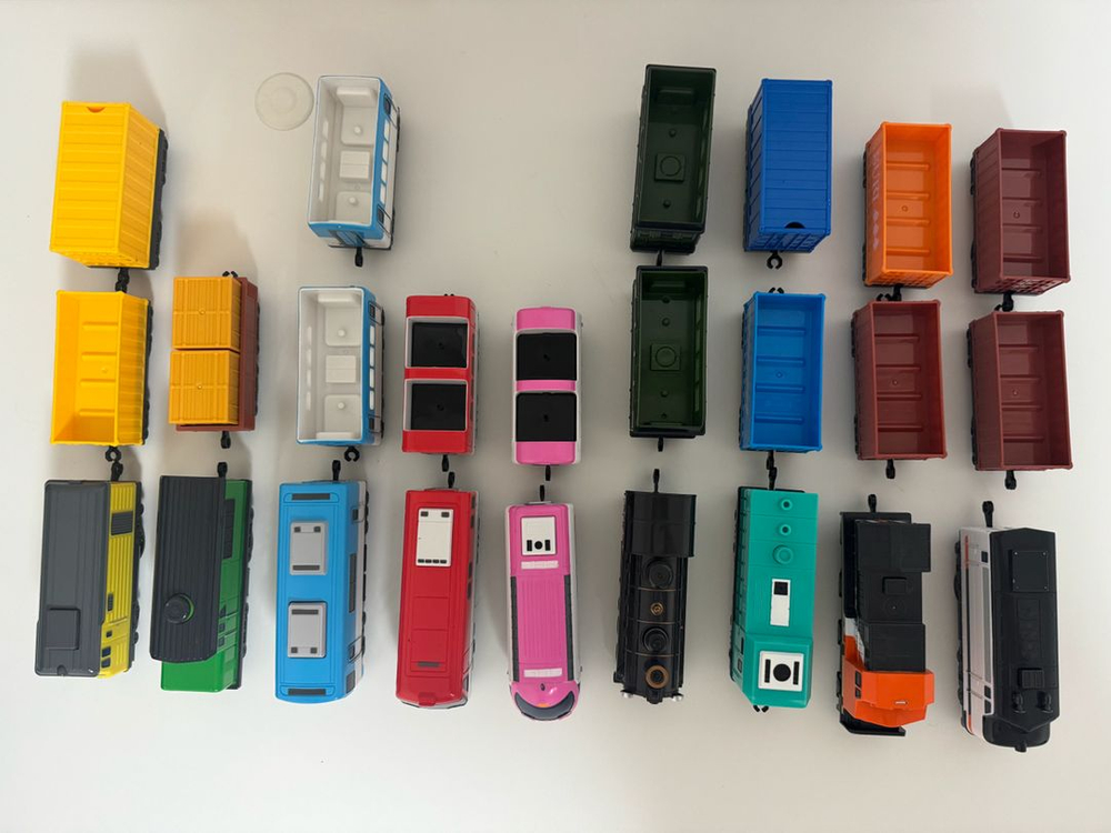 띠띠포 기차놀이 풀세트 전동 기차 총 9개 + 스티커 이미지