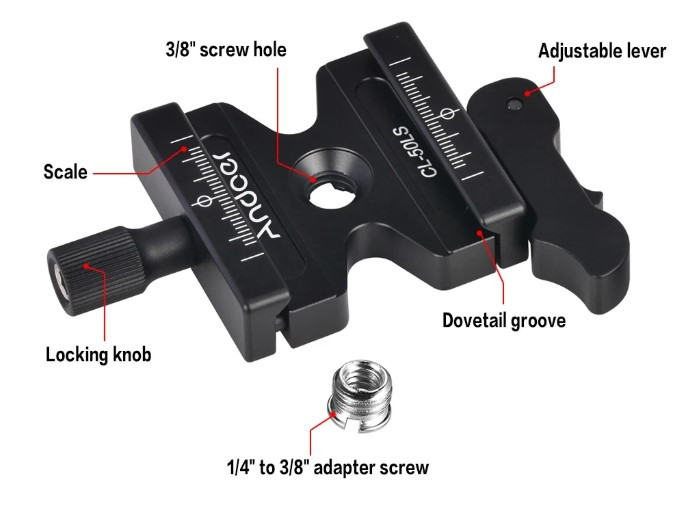 [Andoer] 삼각대 퀵릴리스 클람프 CL-50LS--3