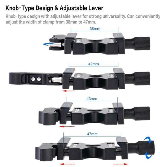 [Andoer] 삼각대 퀵릴리스 클람프 CL-50LS--5