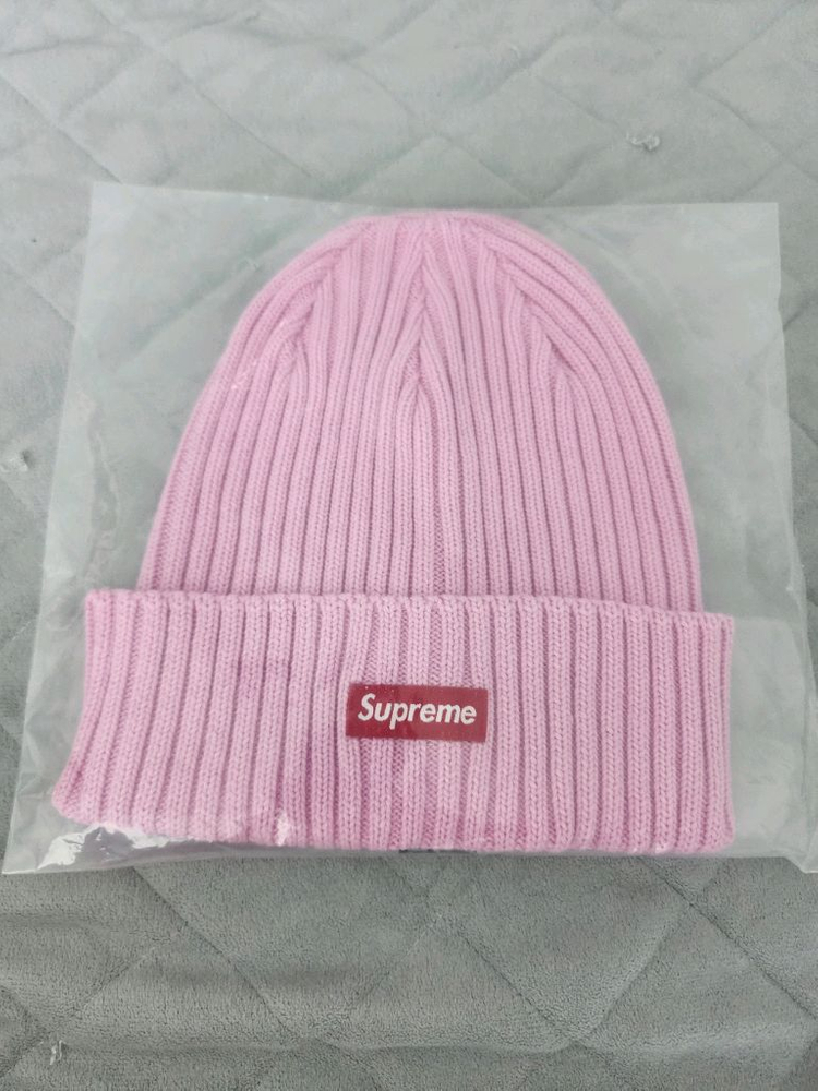 슈프림 오버다이드 비니 핑크--1