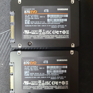 삼성 870 EVO 4TB SSD 2개 일괄 (SATA)