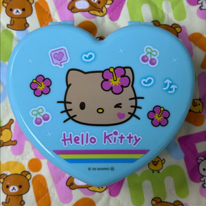 산리오 태닝키티 2단 하트 수납함 [일본정품 새상품]