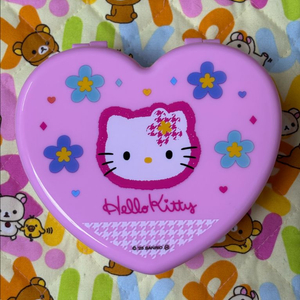 산리오 카오하나 헬로키티 2단 하트 수납함 [일본정품 새상품]