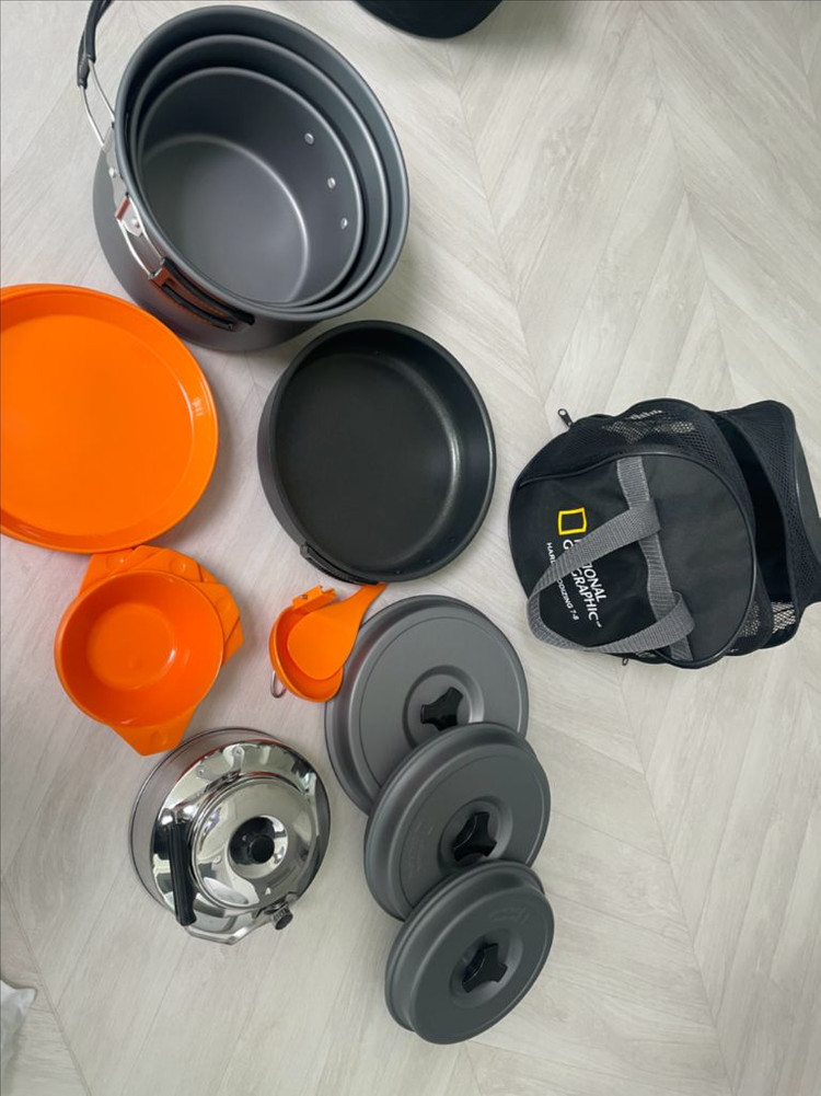 내셔널 지오그래픽 캠핑 코펠 세트--1