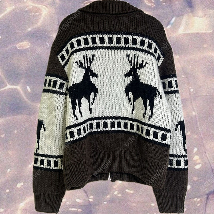 파르티멘토 코위찬 니트 집업 가디건 브라운--7