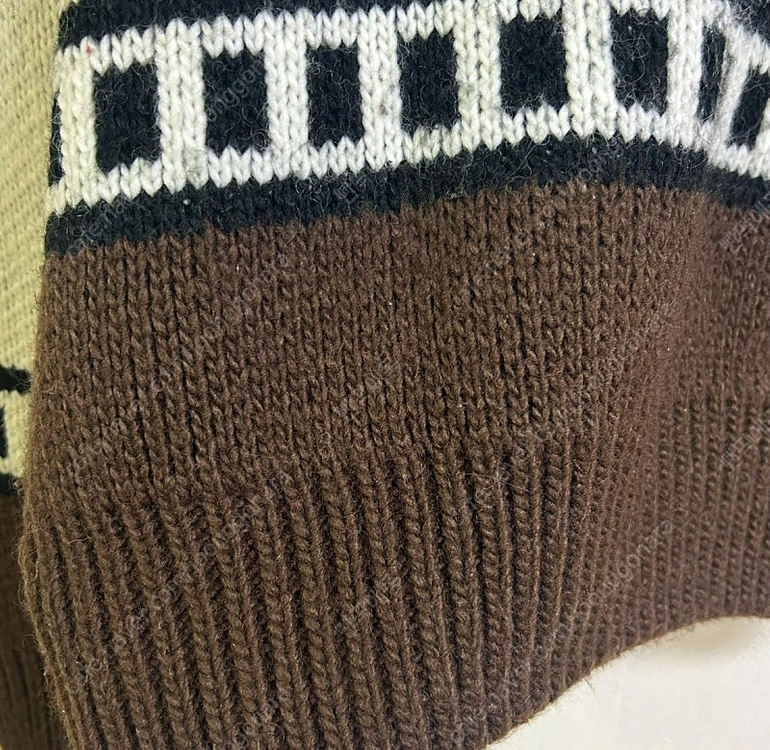 파르티멘토 코위찬 니트 집업 가디건 브라운--8