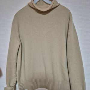 시스템 베이지색 니트