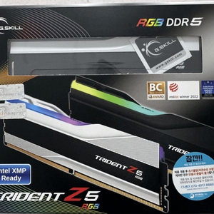 지스킬 DDR5-6000 CL36 TRIDENT Z5 RGB 화이트패키지 32GB(16GBX2개)