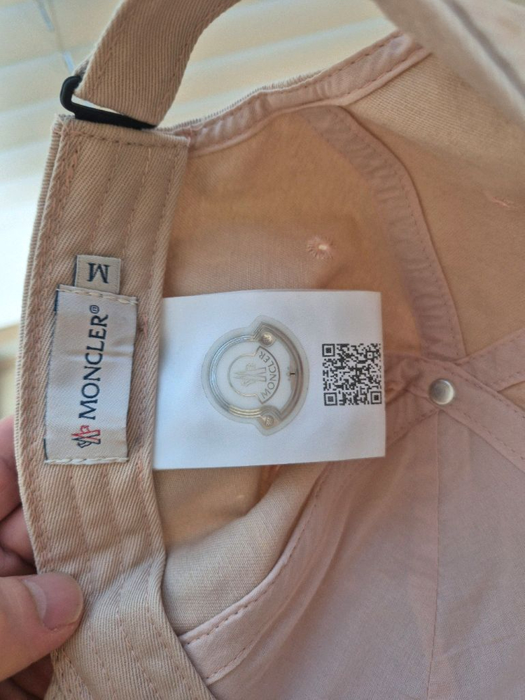 몽클레어 연핑크 키즈 캡(m사이즈)--2