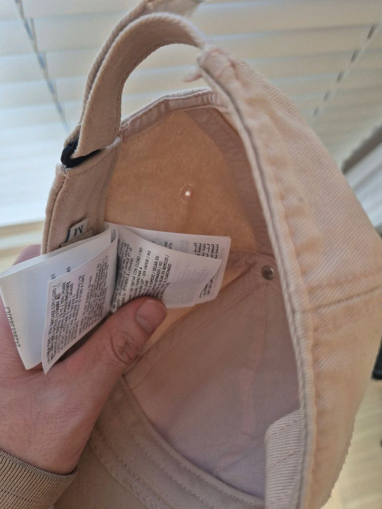 몽클레어 연핑크 키즈 캡(m사이즈)--3