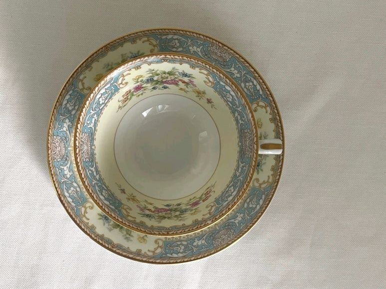 노리다케 세룰리안 티잔 소서 듀오 세트--2