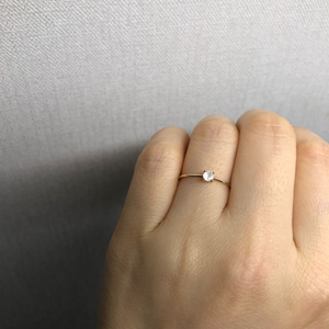 14k 화이트토파즈 반지 9호(마지막 가격)