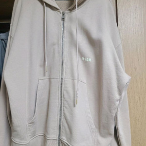 MSGM 베이지 후드집업