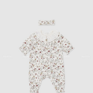 (6m새상품)슈슈엔크라 슈슈앤크라 mini 플레모어 롬퍼 set 새상품 신생아선물 아기선물