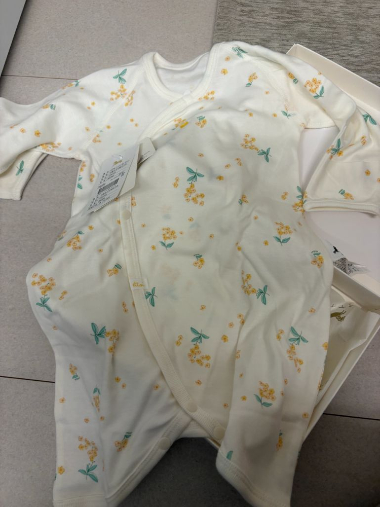 에뜨와 브엘오가닉배내가운 선물세트 신생아선물 아기선물 이미지