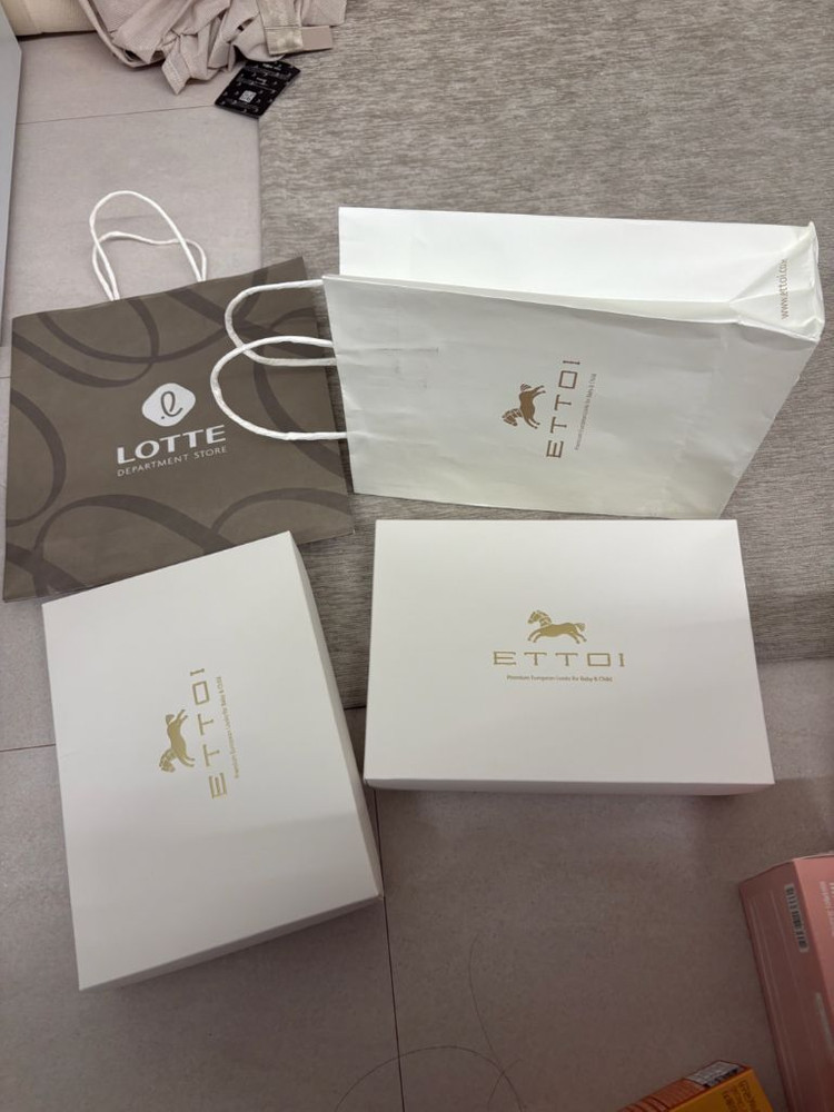 에뜨와 브엘오가닉배내가운 선물세트 신생아선물 아기선물 이미지