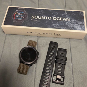 순토 오션 올블랙 다이브컴퓨터 판매 이미지