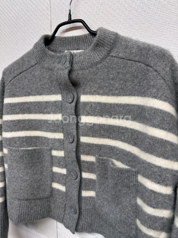 코스 새상품급 울 크루넥 가디건 (55)--1