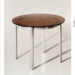 지베누어 GLATT 다이닝 테이블 브라운 + 의자2개