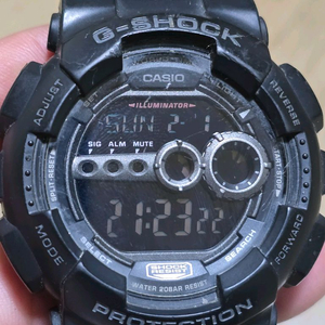 카시오 지샥 G-100 블랙 시계