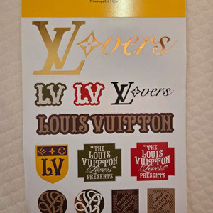 루이비통 vvip 한정판 스티커 및 엽서