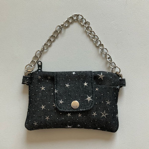 낫띵크 흑데님 카드지갑