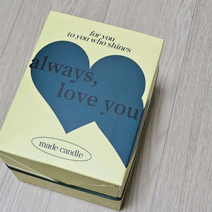 메이드캔들 그린티 화이트 향초 150g (새상품 선물포장)