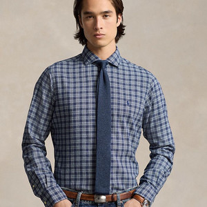 폴로 클래식핏 체크 트윌 셔츠 xs사이즈 새상품