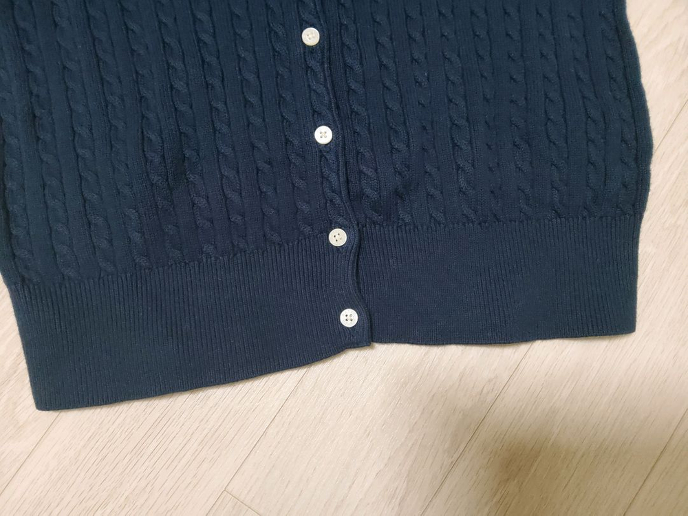 폴로 랄프로렌 걸즈 케이블 가디건 XL 헌터네이비--3