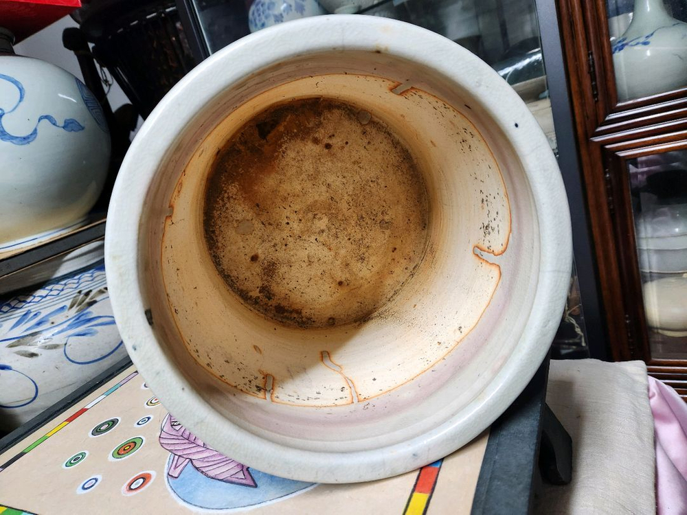 일본 도자기 지통--5