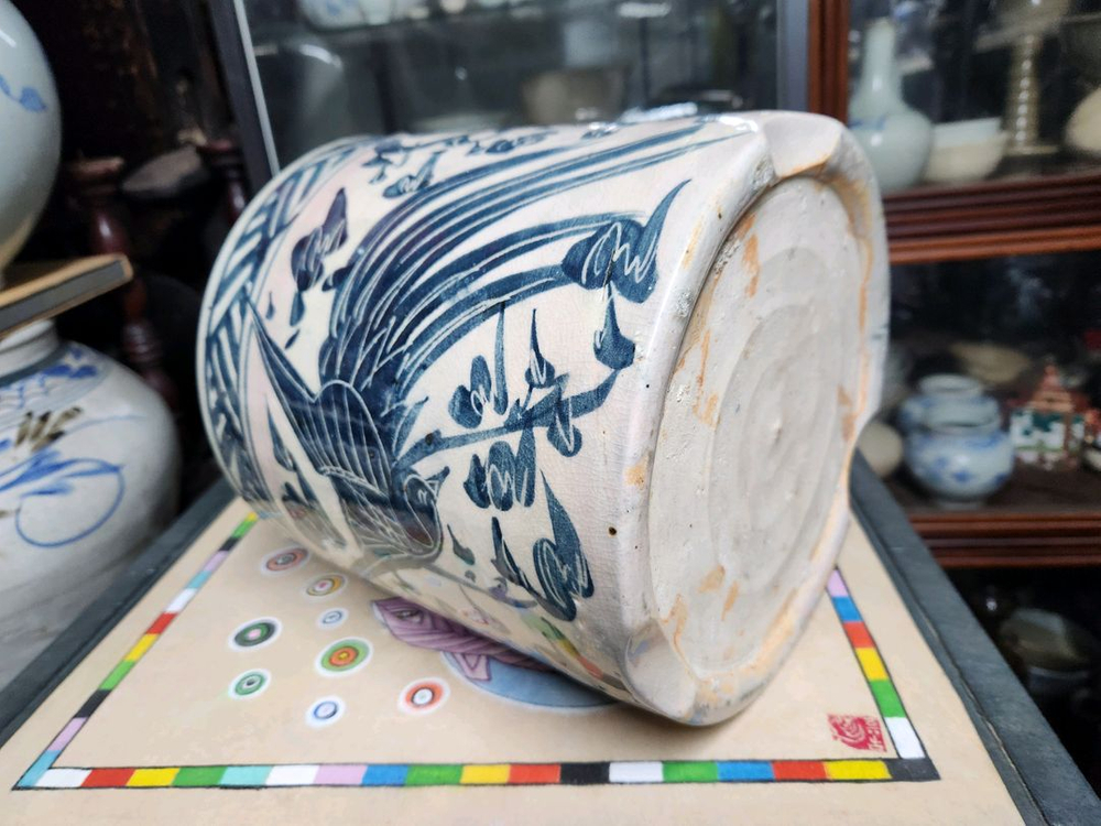 일본 도자기 지통--6