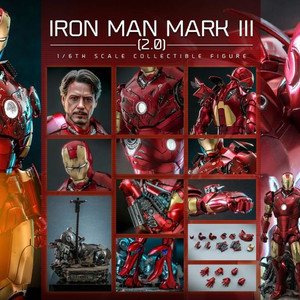 1/6 핫토이 아이언맨 마크3 2.0 스페셜 버전 미개봉