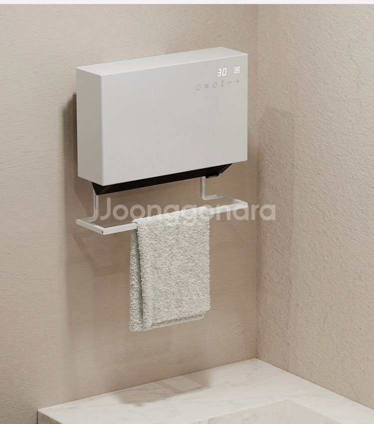 한일 욕실 화장실 온풍기 가정용 무타공 벽걸이--7