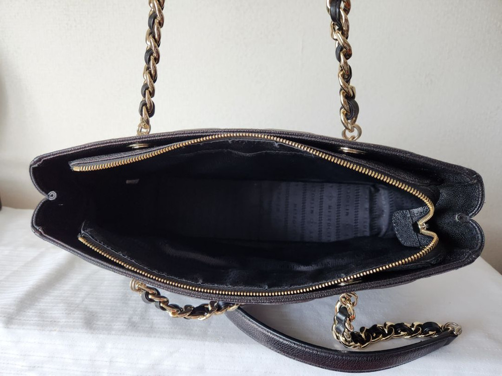 메트로시티 캐비어 퀼팅 빅로고체인가방 숄더백--4