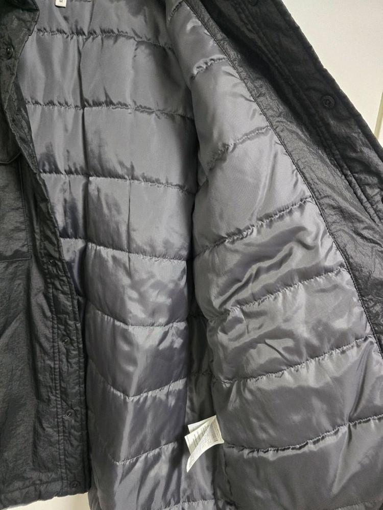 커스텀멜로우 Sad Smile 남성 경량패딩 자켓 M 블랙--3