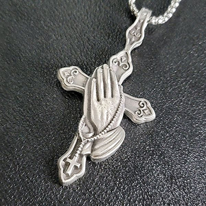 크리스찬 메시아 주석 천주교 기독교 펜던트 클래식 예수 남자 목걸이 이미지