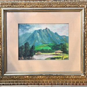 *서양화 이근양작품 ((관악산하경산수))